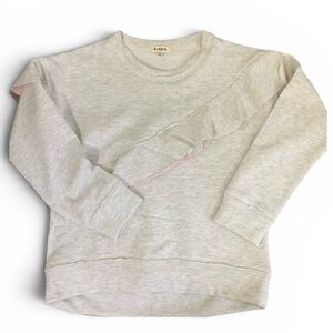 Kidpik Girls XL 14 Ruffle Sweatshirt Pink Tulle Cozy Pullover NWT